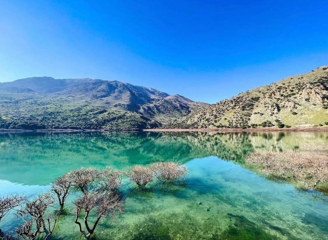 Korissia With Lake View Kournás エクステリア 写真